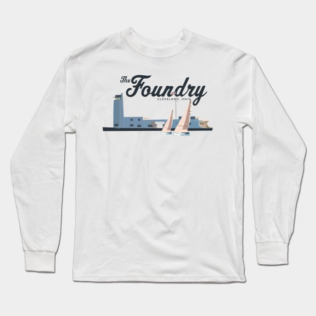 The Cleveland Foundry Sailing Center Long Sleeve T-Shirt by mbloomstine